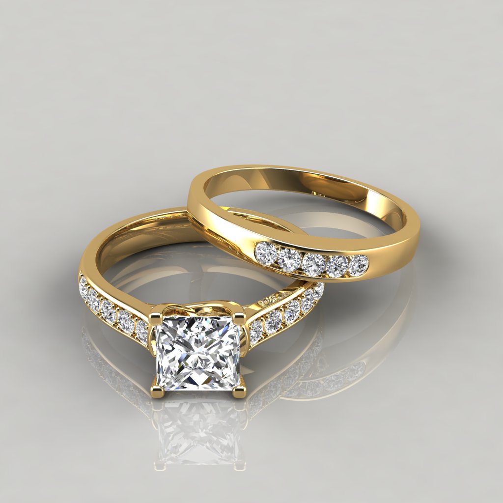 Prong Set Wedding Band Pictures